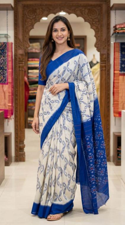 Sckr Ikkat D Traditional saree supplier in Hyderabad